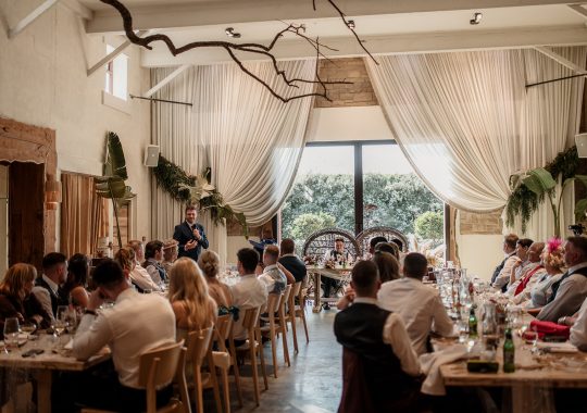 • “Romantic barn wedding at Runa Farm, County Durham – fairy lights, rustic beams, and a cozy atmosphere.” • “Bride and groom share a just-married kiss in front of Runa Farm’s stunning stone barn.” • “Runa Farm wedding photography – dreamy countryside setting with golden hour light.” • “Stylish boho wedding at Runa Farm – pampas grass, dried florals, and rustic charm.” • “Bride walking through Runa Farm’s gorgeous courtyard – perfect for a relaxed North East wedding.” • “Emotional wedding vows inside Runa Farm’s rustic-chic barn ceremony space.” • “Newlyweds celebrating outside Runa Farm’s historic stone walls – perfect for a Durham countryside wedding.” • “First dance under twinkling lights at Runa Farm – a magical wedding reception moment.” • “Sunset couple portraits at Runa Farm, Durham – capturing the romance of a countryside wedding.” • “Groom getting ready at Runa Farm – stylish and rustic pre-wedding moments.” • “Bridesmaids cheering as the bride arrives at Runa Farm – a fun wedding morning moment.” • “Rustic wedding décor at Runa Farm – elegant tablescape with candles, dried flowers, and wooden details.” • “Outdoor wedding drinks reception at Runa Farm – newlyweds mingling with guests in the sunshine.” • “Confetti shower moment at Runa Farm – the perfect candid wedding photo in County Durham.” • “Bridal entrance at Runa Farm’s rustic barn ceremony space – a stunning moment captured.” • “Fun and relaxed wedding reception at Runa Farm – guests dancing the night away under fairy lights.” • “Boho wedding dress inspiration at Runa Farm – bride in