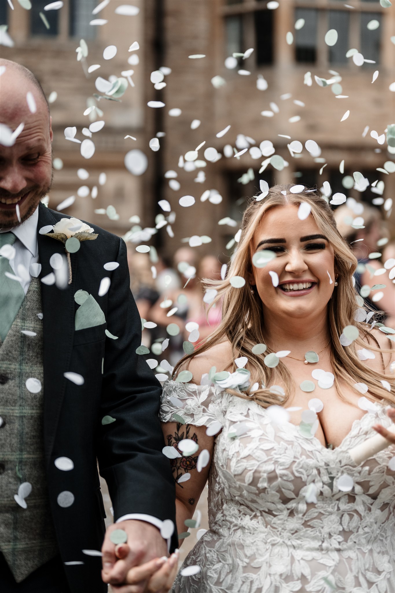 Newcastle wedding, durham wedding photographer, north east wedding photographer, northumberland wedding photographer, confetti, Redworth hall