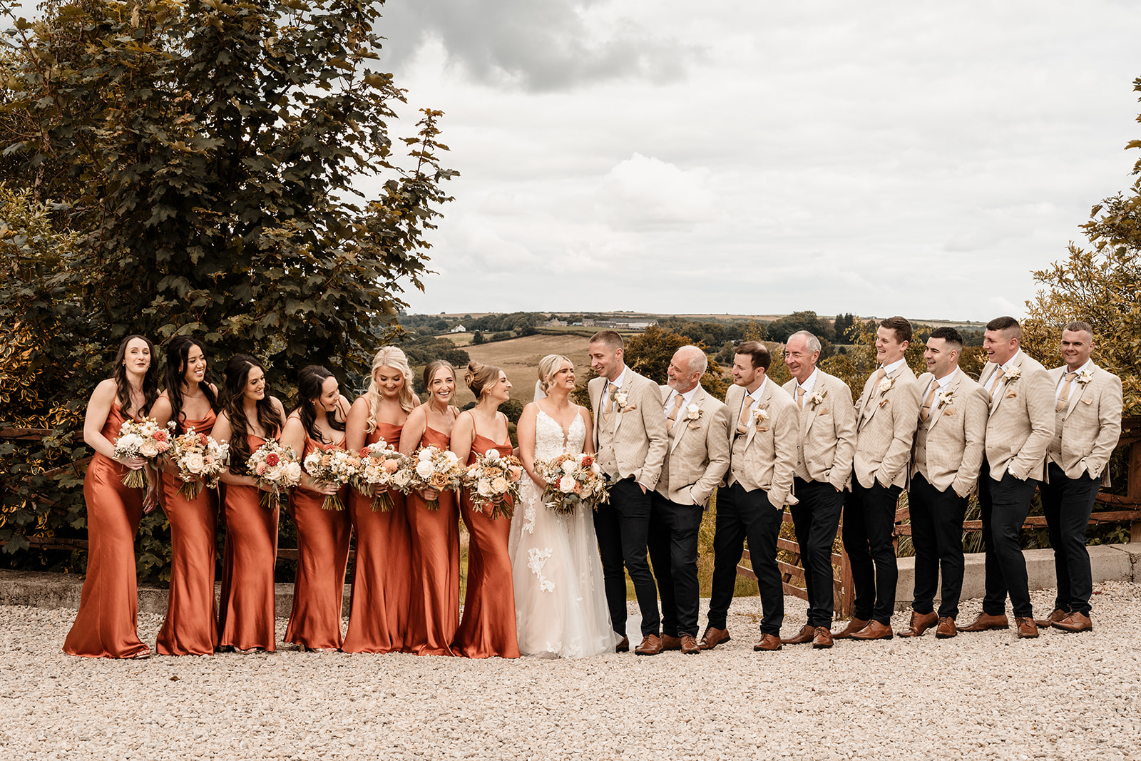 Bride and groom sharing a romantic moment at South Causey Inn wedding venue. The Old Barn at South Causey Inn beautifully decorated for a wedding ceremony. Sunset wedding portraits in the scenic countryside of South Causey Inn. Elegant wedding reception setup inside the Durham Suite at South Causey Inn. Bride getting ready in a cosy South Causey Inn bridal suite before the big day. Couple’s first dance under fairy lights in The Old Barn at South Causey Inn. Newlyweds celebrating with guests at a South Causey Inn wedding reception. Candid wedding photography capturing heartfelt moments at South Causey Inn. Luxury wedding accommodation at South Causey Inn, perfect for newlyweds. South Causey Inn wedding venue surrounded by beautiful gardens and countryside.